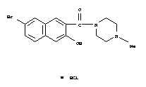 1-[(7-bromo-3-hydroxy-2-naphthyl)carbonyl]-4-methylpiperazinium chloride
