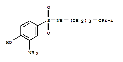 3-amino-4-hydroxy-N-[3-(1-methylethoxy)propyl]benzenesulphonamide