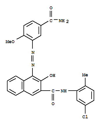 4-[[5-(aminocarbonyl)-2-methoxyphenyl]azo]-N-(5-chloro-2-methylphenyl)-3-hydroxynaphthalene-2-carboxamide