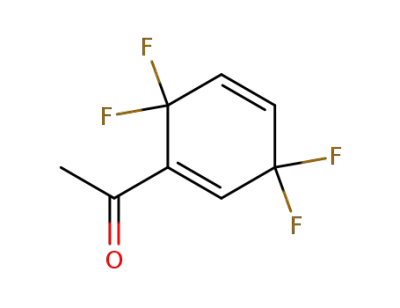 1-(3,3,6,6-tetrafluoro-1,4-cyclohexyldienyl)-1-ethanone